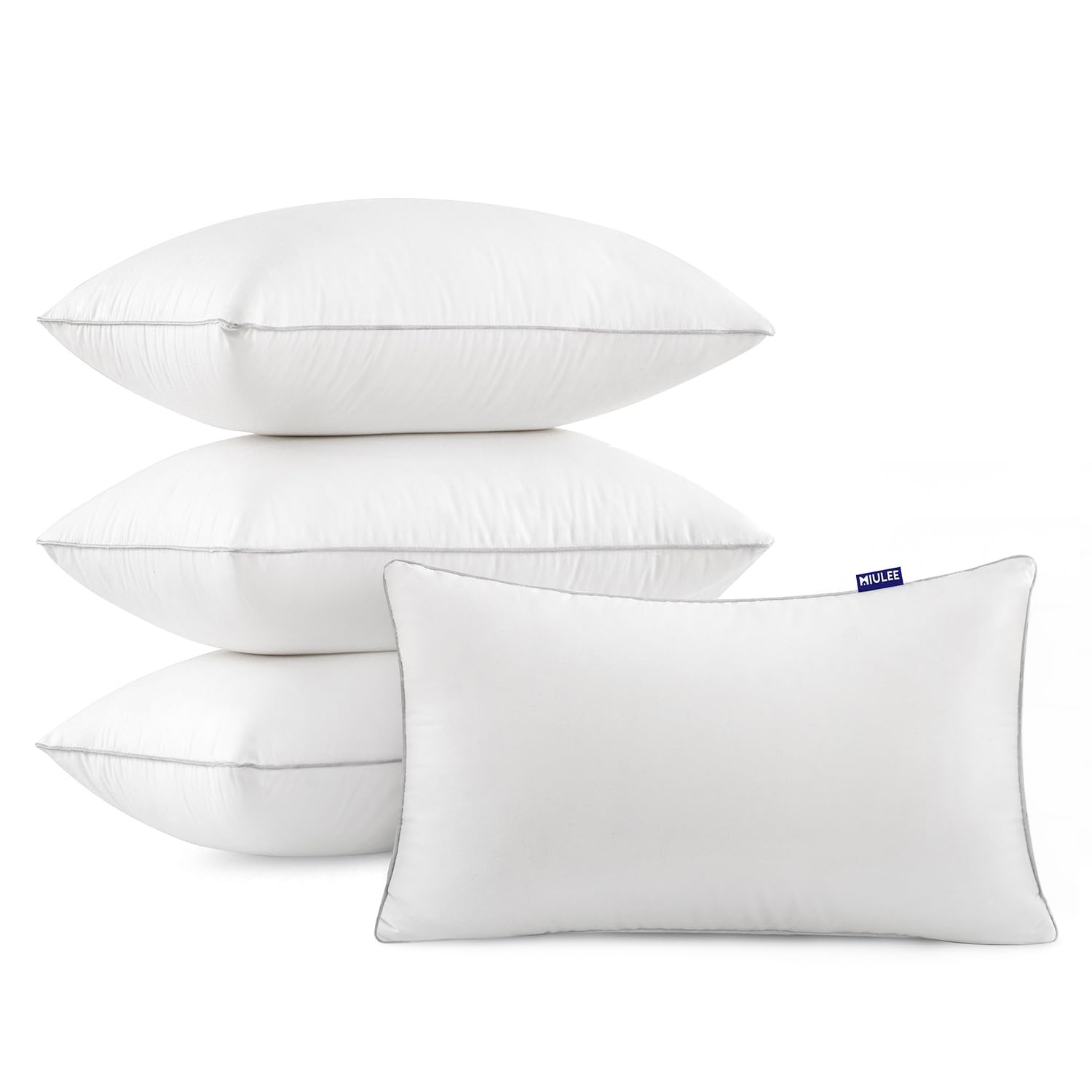 MIULEE 20 x 20 Pillow Inserts (Set of 2) -Throw Pillows for Couch Sofa with 100% Cotton Covers