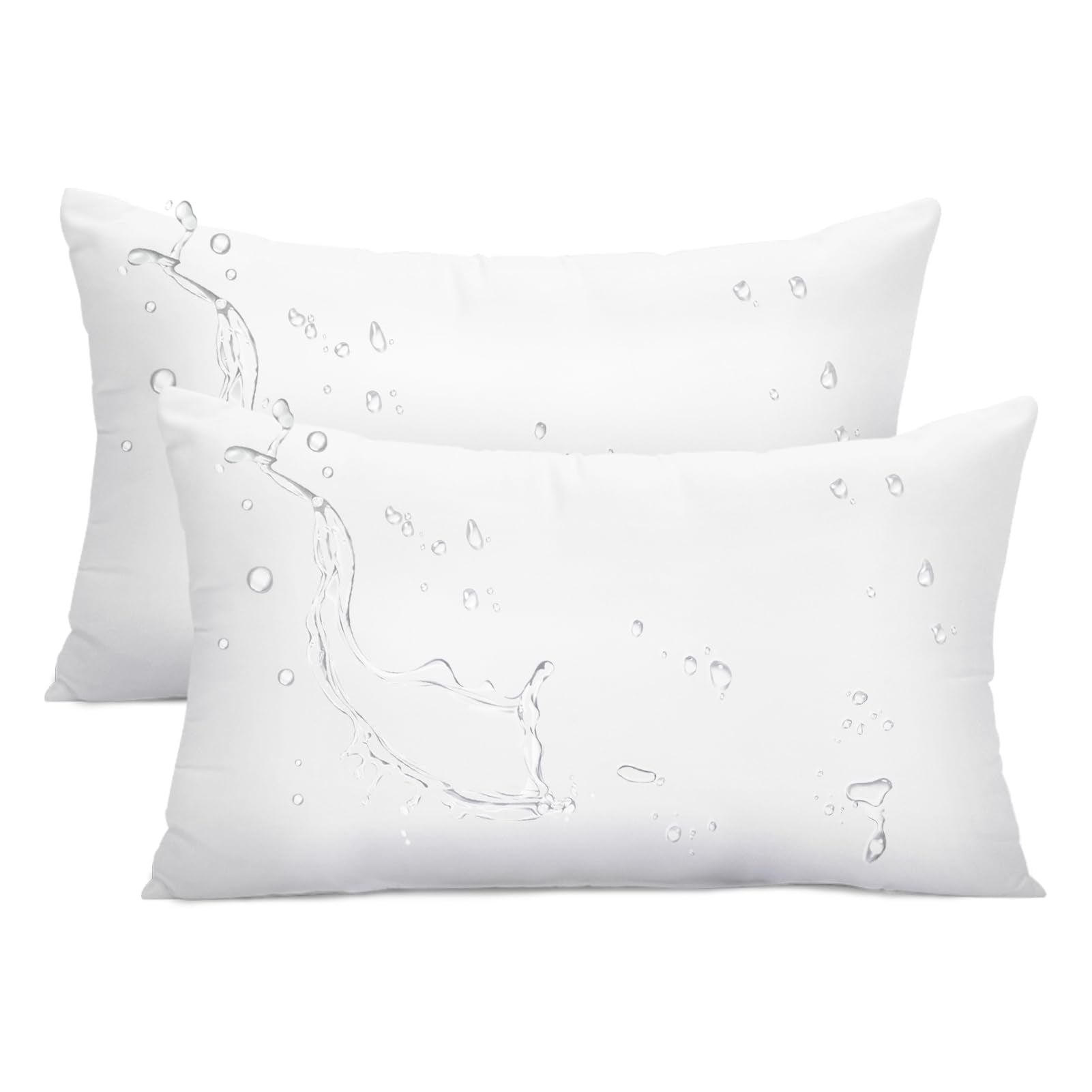 Ashler Outdoor Pillows, 18 x 18 Pillow Inserts Set of 4, Waterproof Throw Pillow Inserts Hypoallergenic for Patio, Water Resistant Indoor Outdoor Decorative
