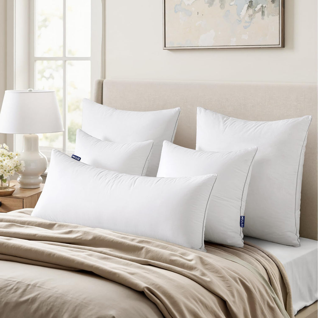 MIULEE 20 x 20 Pillow Inserts (Set of 2) -Throw Pillows for Couch Sofa with 100% Cotton Covers