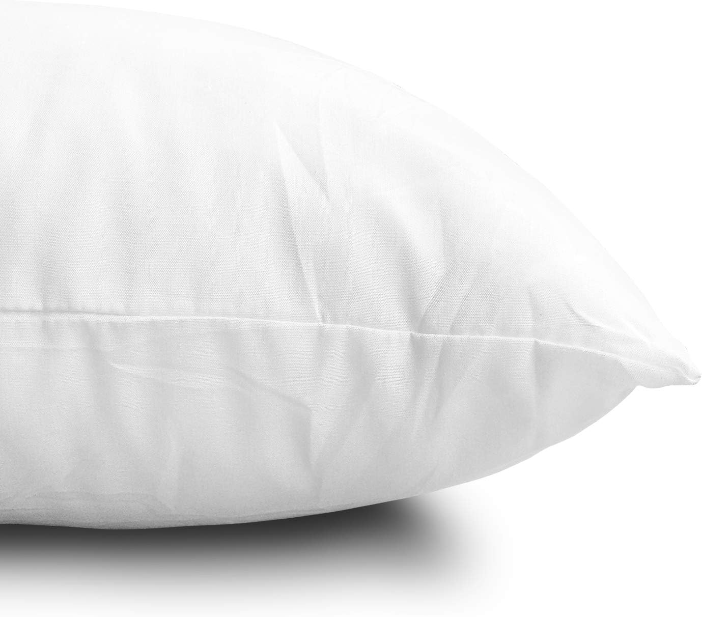 EDOW Throw Pillow Insert, Lightweight Soft Polyester Down Alternative Decorative Pillow, Sham Stuffer, Machine Washable. (White, 18x18)