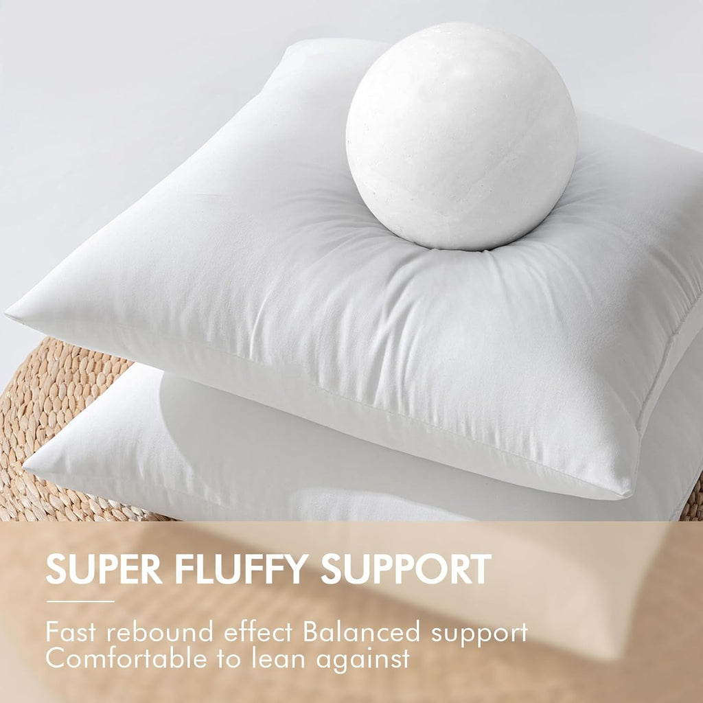 MIULEE Pack of 2 12x20 Inch Outdoor Pillow Inserts Waterproof Decorative Throw Pillow Insert, Rectangle Lumbar Garden Pillow Form for Patio Sofa Couch