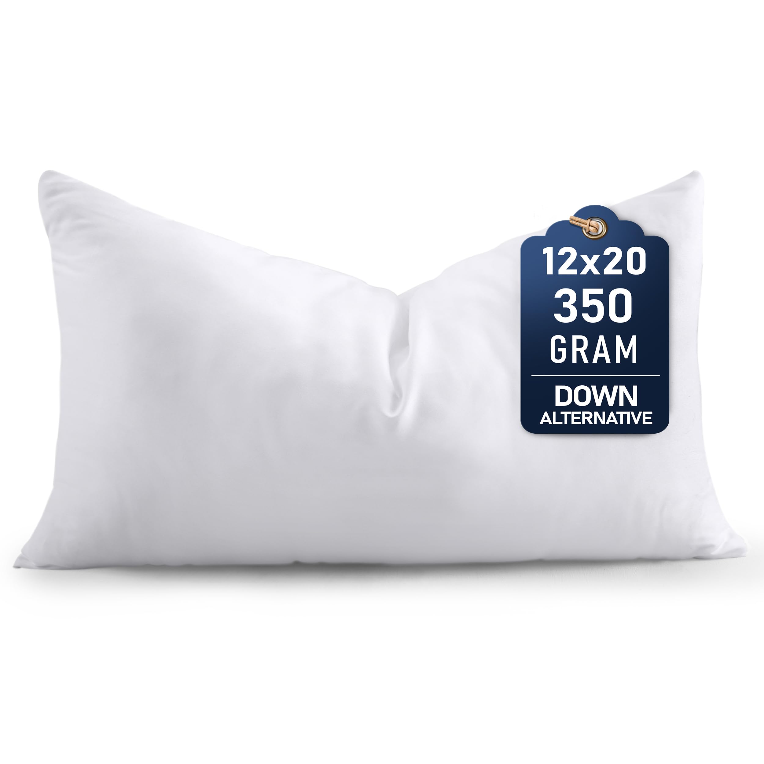 Utopia Bedding Throw Pillows (Set of 4, White) – 20 x 20 Inches Down Alternative Pillows for Bed, Sofa, and Couch - Fluffy Decorative Stuffer Pillow for Indoors & Outdoors