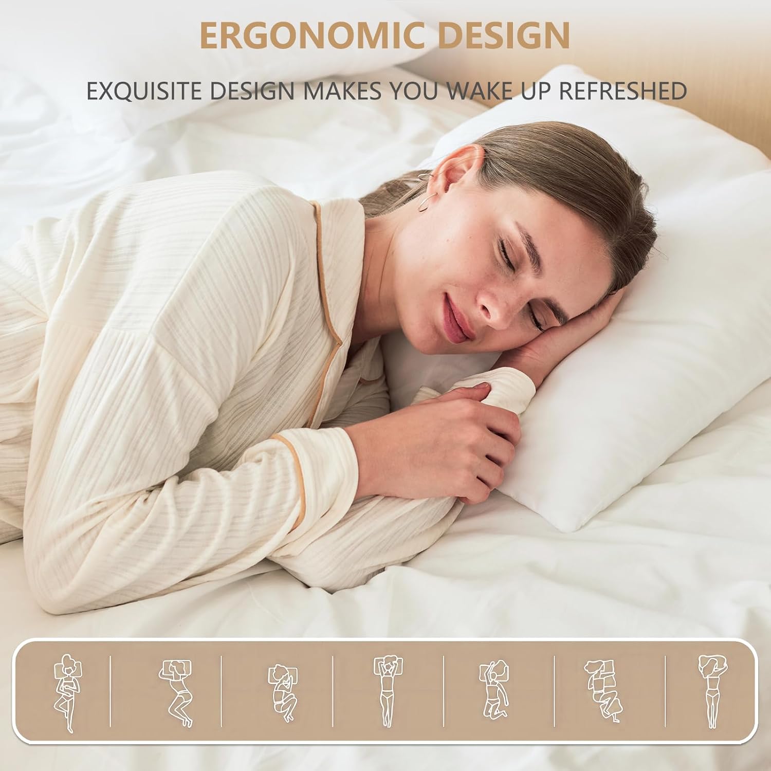 Obruosci Luxury Pillow Inserts, Pack of 4, 16 x 16 inches Hypoallergenic Ultra Soft White Polyester Microfiber Durable Couch Cushion Fillers