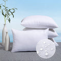 MIULEE Pack of 4 18x18 Outdoor Pillow Inserts, Water-Resistant Throw Pillow Inserts Decorative Premium Square Pillow Stuffer Sham for Porch Swing Couch Sofa Cushion Patio Furniture