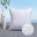 MIULEE Pack of 2 18x18 Outdoor Pillow Inserts, Outdoor Throw Pillows Water-Resistant Decorative Premium Square Pillow Stuffer Sham for Porch Swing Couch Sofa Cushion Patio Furniture