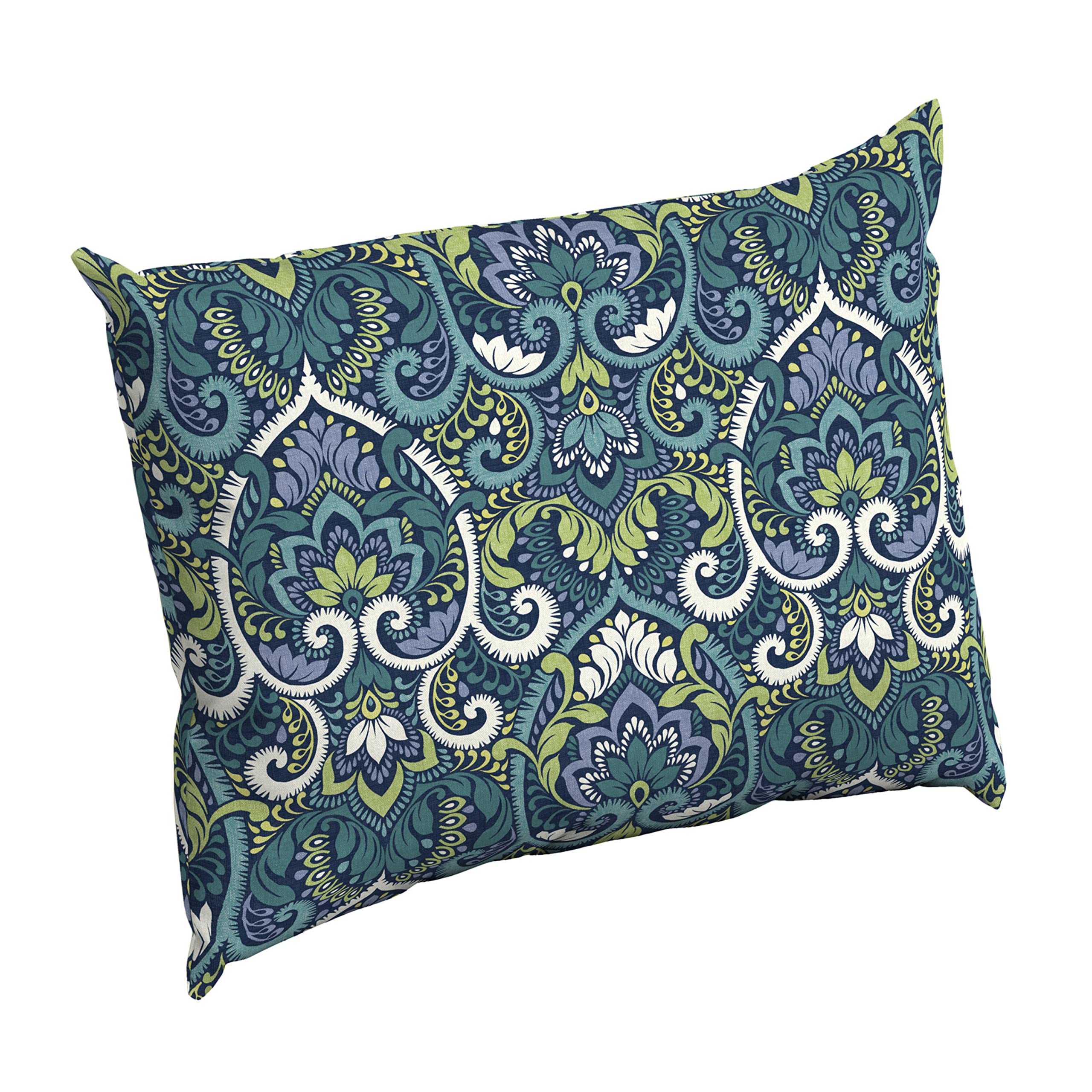 Arden Outdoor Toss Pillow, 2 Pack, 16 x 16, Rain-Proof, Fade Resistant Pistachio Botanical