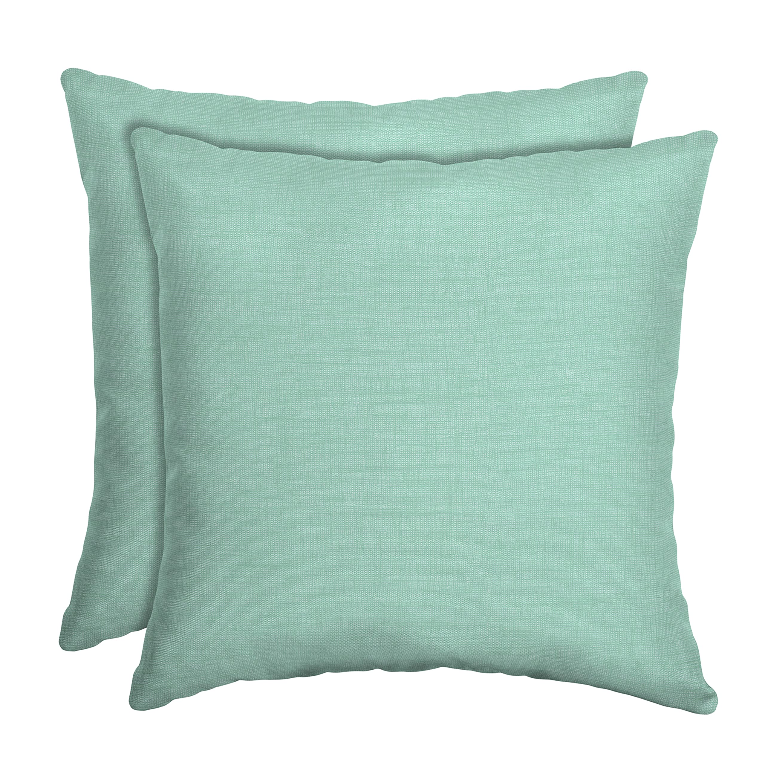 Arden Outdoor Toss Pillow, 2 Pack, 16 x 16, Rain-Proof, Fade Resistant Pistachio Botanical