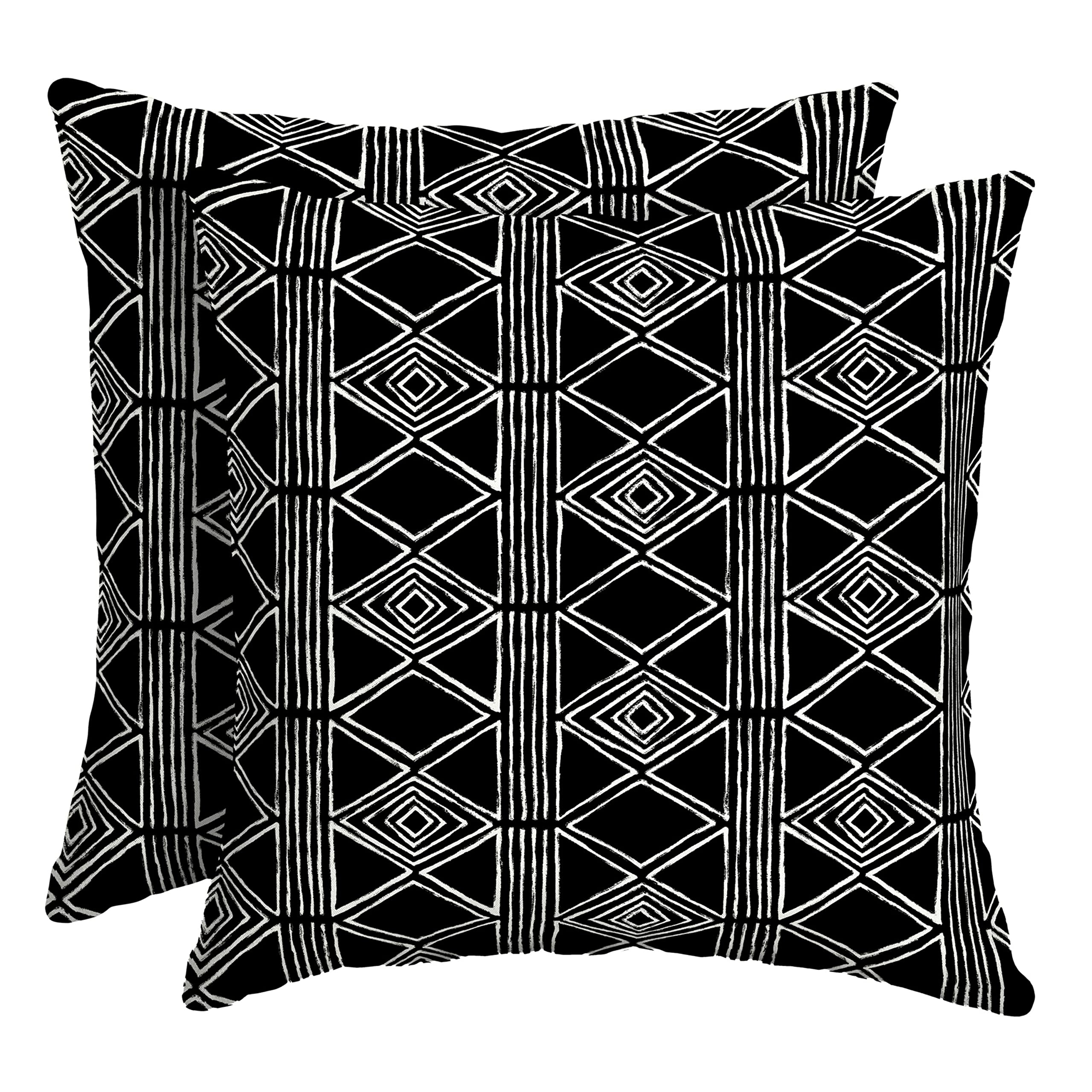 Arden Outdoor Toss Pillow, 2 Pack, 16 x 16, Rain-Proof, Fade Resistant Pistachio Botanical